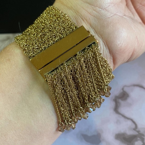 ABS by Allen Schwartz Gold Shimmer Chain Bracelet - Picture 4 of 5